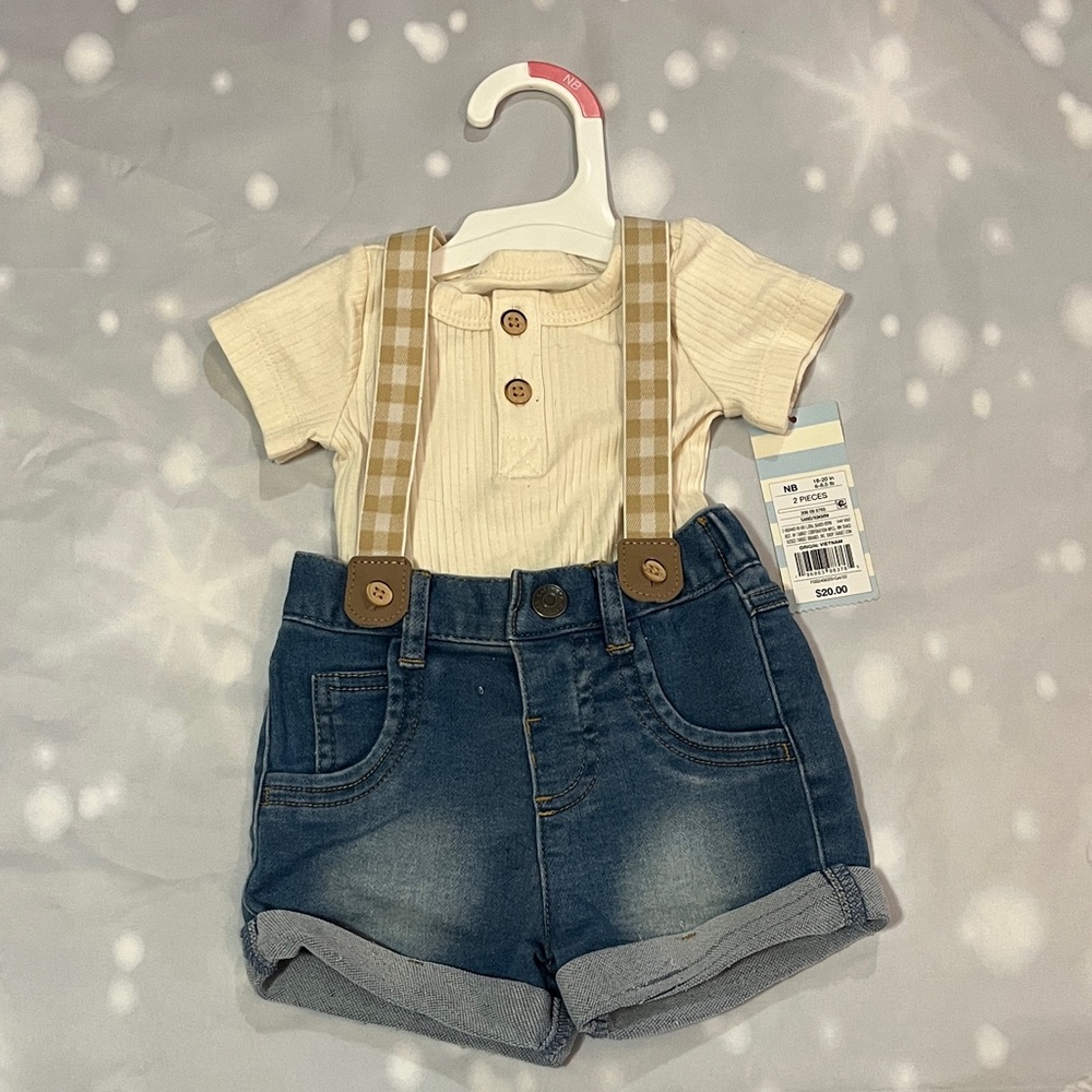 Cat & Jack 2 pc outfit -NB
